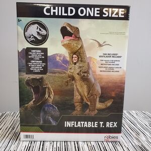 Jurassic World Inflatable T. Rex Dinosaur Costume with Battery Operated Fan
